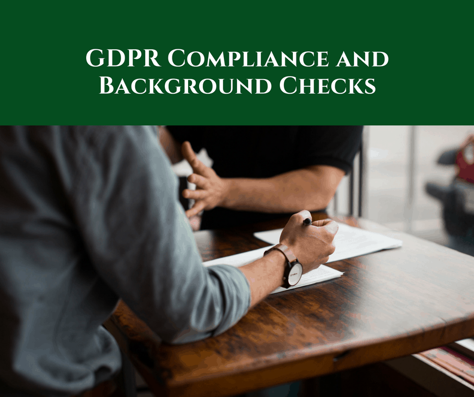 GDPR Compliance and Background Checks