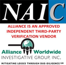 Alliance is an Approved NAIC Background Check Vendor