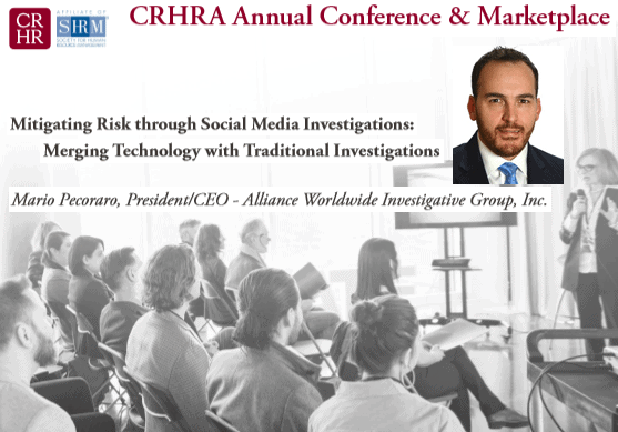 CEO Mario Pecoraro to Speak at CRHRA Annual Conference on May 21, 2019
