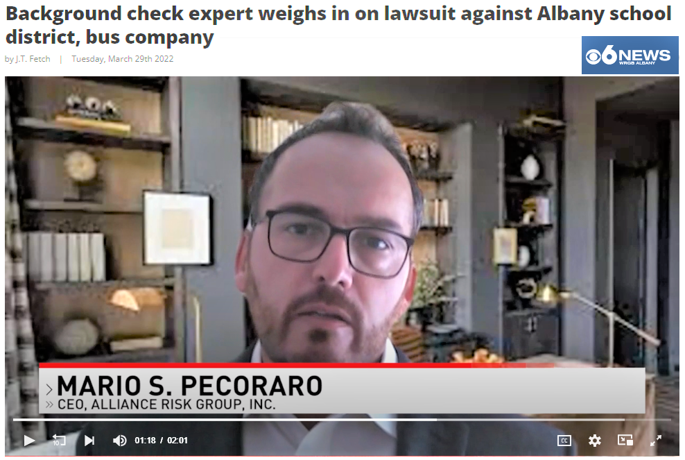 Background check expert weighs in on lawsuit - Mario Pecoraro 